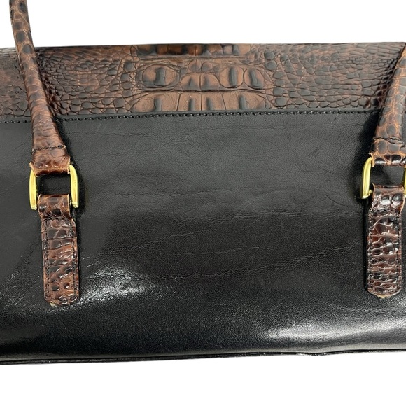 VTG Brahmin Tuscan Collection Melbourne Croc Embossed Leather Satchel/Handbag - Picture 5 of 14